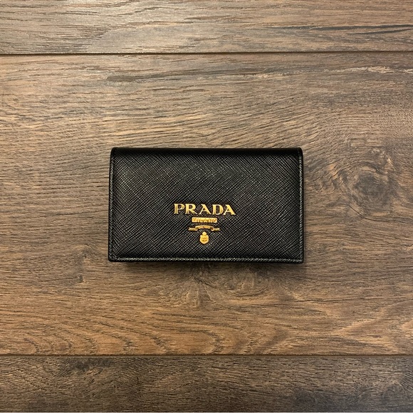 Prada Nero (Black) Saffiano Leather Card Holder Case - Picture 3 of 15